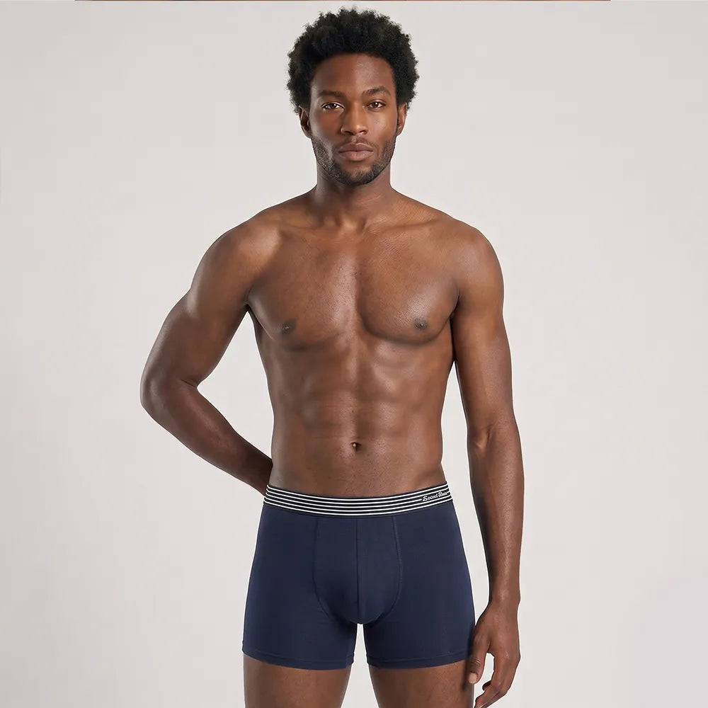 Secret Face Men's 5-Pack Ultra-Soft Boxer Briefs - Lightweight Stretch Cotton, Second Skin Feel, Assorted Colors