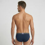 Secret Face Men's Premium Cotton Briefs 5-Pack - Classic Solids, Stretchy & Comfort Fit