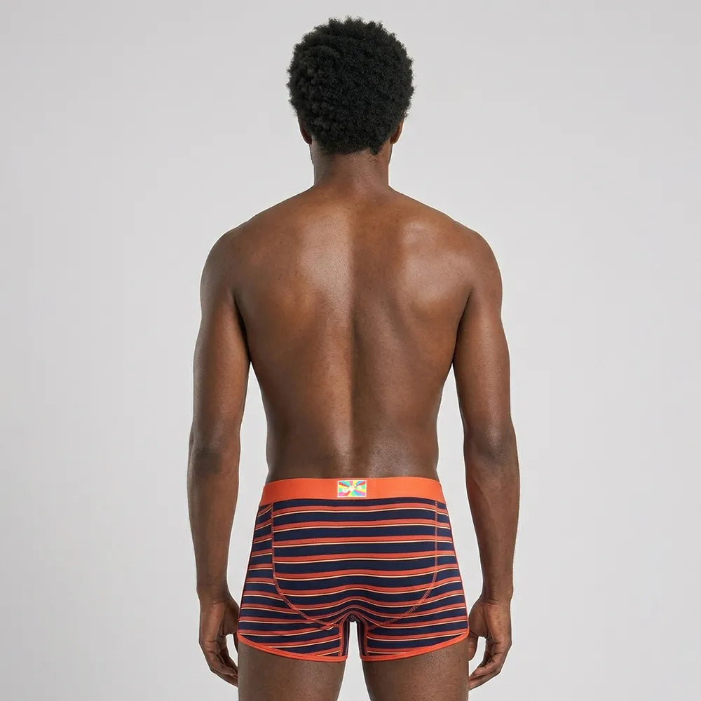 Secret Face Men's Vintage 60s Vintage Trunks - 5-Pack Boxed Set, Stretch Cotton Retro Underwear