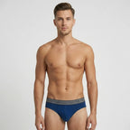 Secret Face Men's Premium Cotton Briefs 5-Pack - Classic Solids, Stretchy & Comfort Fit