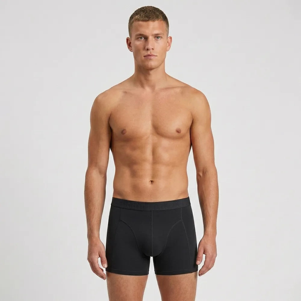 Secret Face Men's 5-Pack Sporty Boxer Briefs - Stretch Cotton Compression Fit with Geometric & Solid Designs