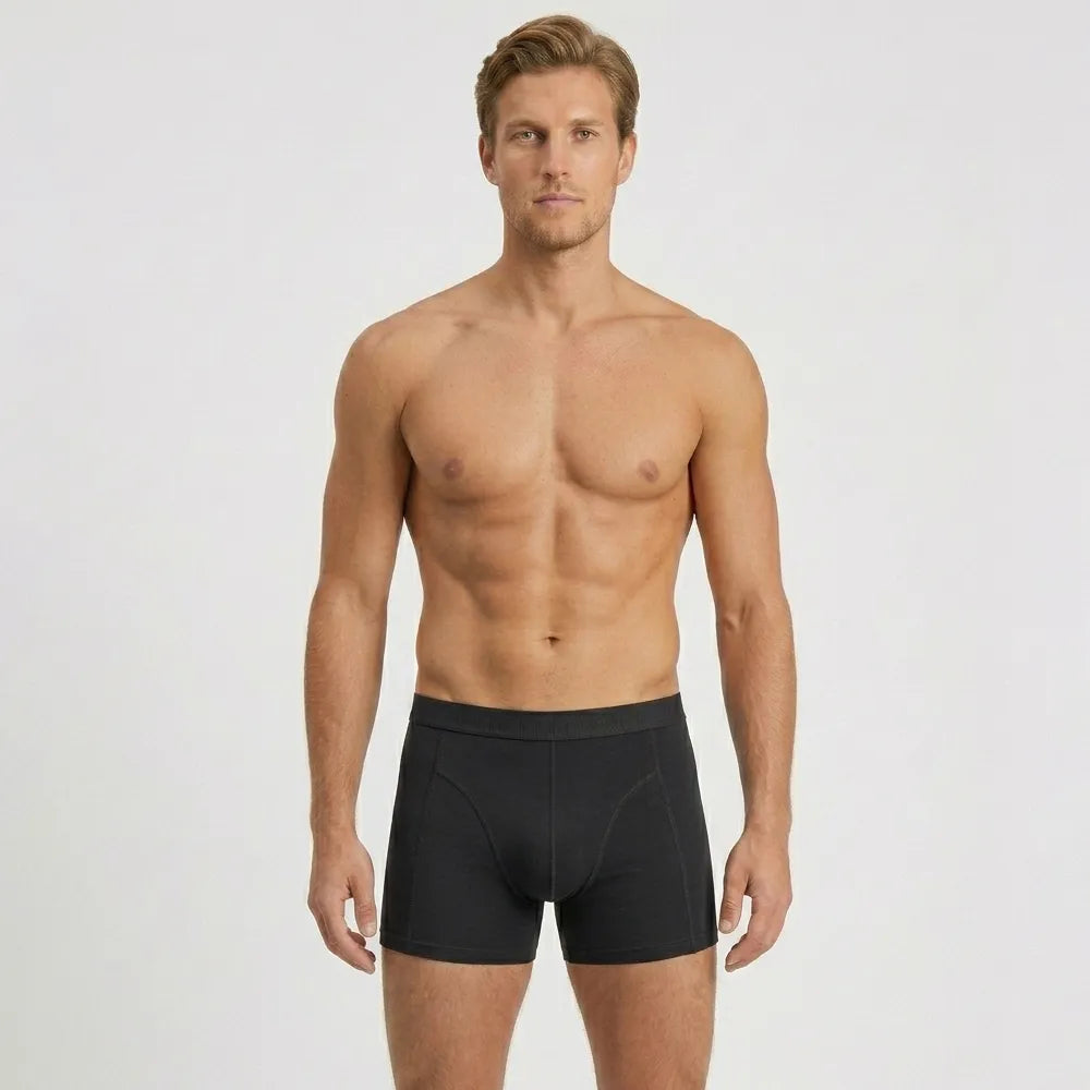 Secret Face Men's 5-Pack Premium Cotton Boxer Briefs - Stretchy, Tight Fit, Comfort & Durability