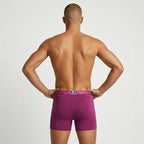 Secret Face Men's Stretch Cotton Boxer Briefs 5-Pack - Tight Fit, Flexible, Solid Colors