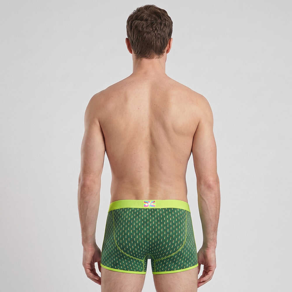 Secret Face Men's Vintage 60s Vintage Trunks - 5-Pack Boxed Set, Stretch Cotton Retro Underwear