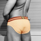 Secret Face Men's 5-Pack Japanese Style Print Briefs - Premium Stretch Cotton, Luxury Fit