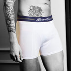 Secret Face Men's Trunks 5-Pack - Japan Samurai Print, Premium Stretch Cotton, Comfort Fit Boxers