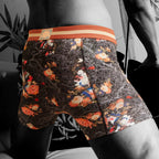 Secret Face Men's Trunks 5-Pack - Japan Samurai Print, Premium Stretch Cotton, Comfort Fit Boxers